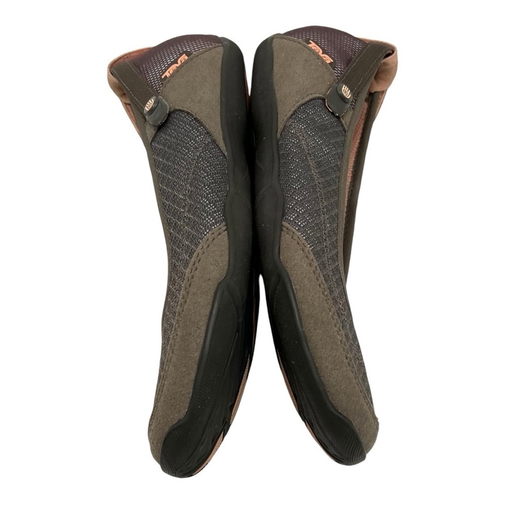 Teva Niyama Gray Slip On Outdoor Ballet Flats Convertible Maryjane Flat Womens 7 - Picture 10 of 13